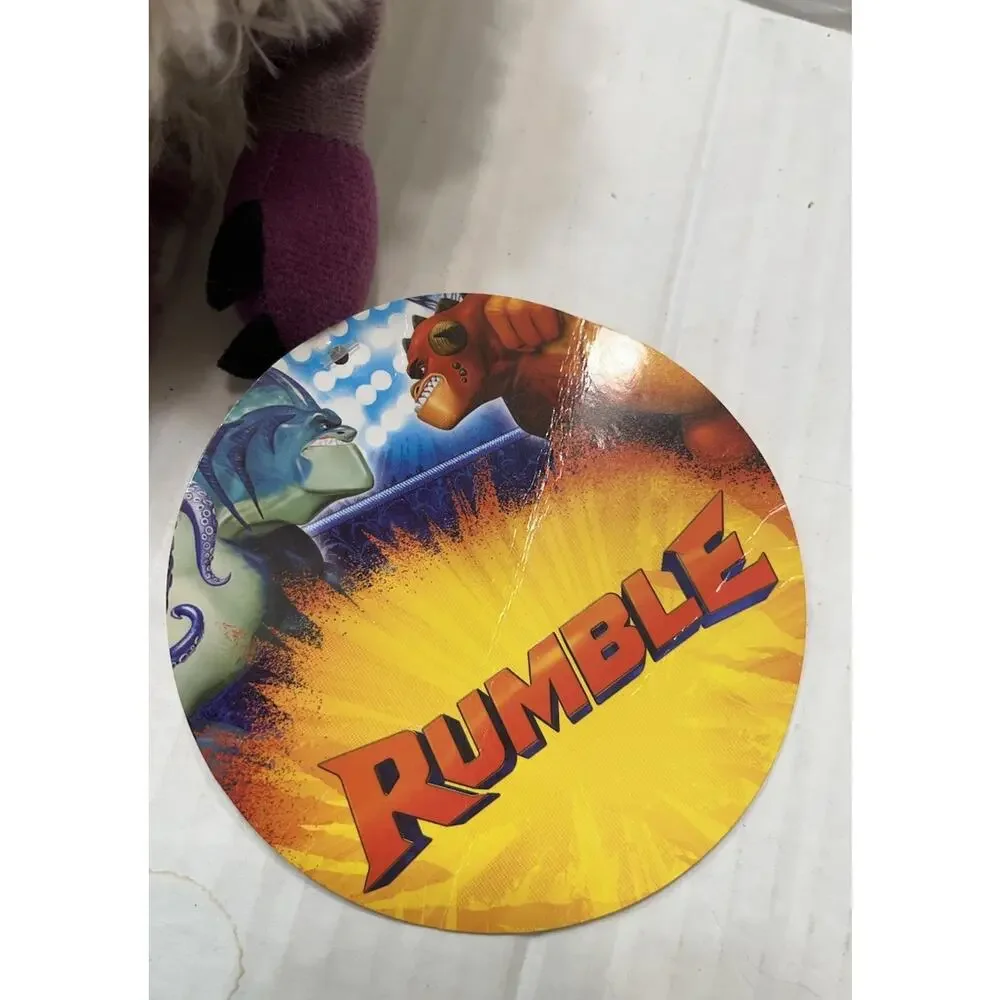 NWT Toy Factory Lights Out‎ Mcginty RUMBLE 9” Plush Character